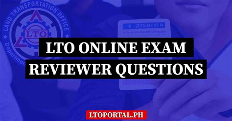 lto mock exam|LTO Online Exam Reviewer Questions .